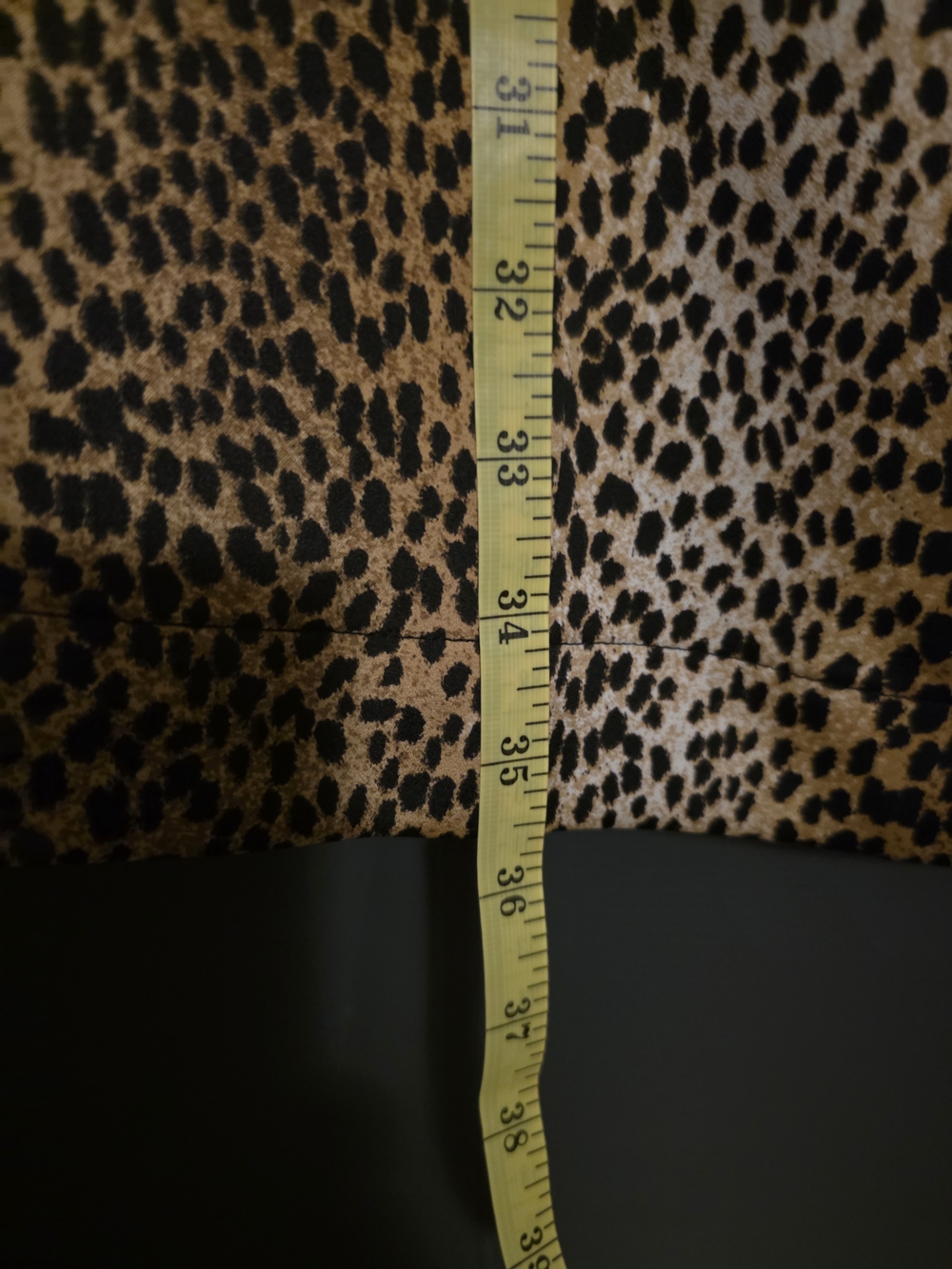 H&M Leopard Print Tie-Neck Tunic Dress in Brown and Black - Picture 4 of 5